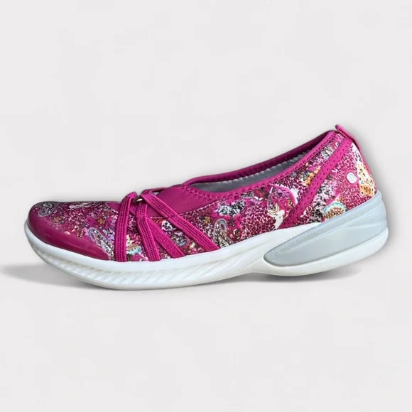 Bzees Women’s Niche Slip On Sneakers 8M Paisley Stretch Comfort Washable Shoes - Picture 2 of 10